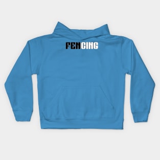 fencing sign Kids Hoodie